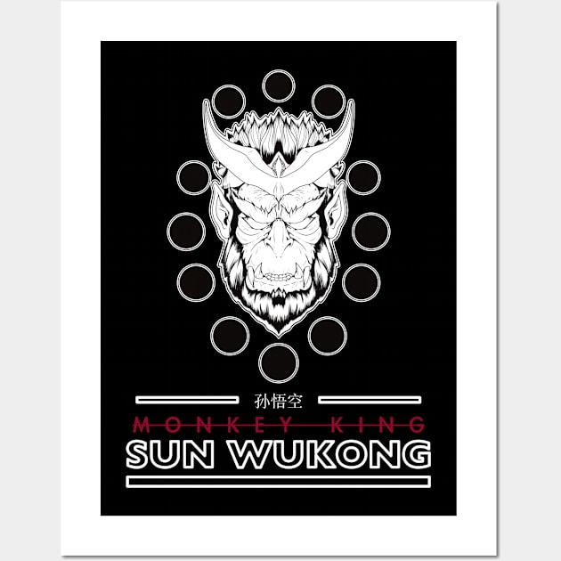 Sun Wukong Monkey King Illustration Wall Art by Redgy.Art